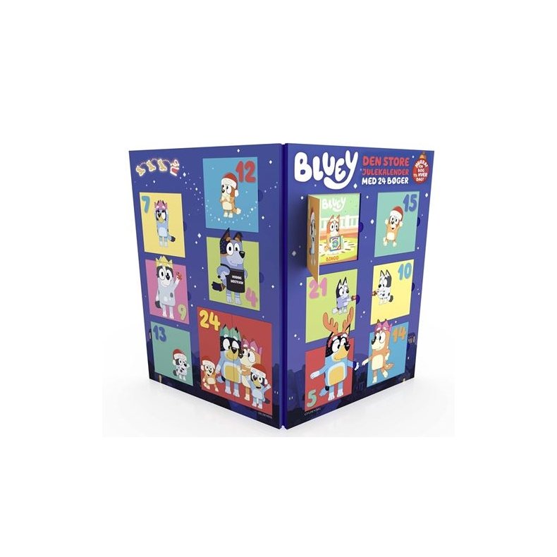 Bluey - Den store julekalender Med 24 bger