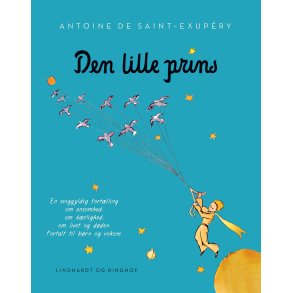 Den lille prins, lysebl softcover m. flapper 