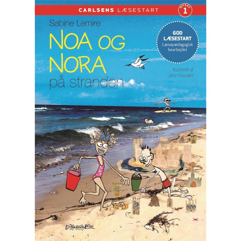 Carlsens lsestart - Noa og Nora p stranden 