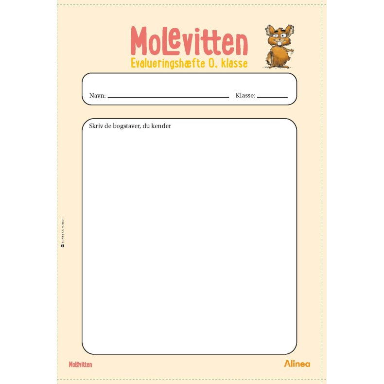 Molevitten, 0. kl., Evalueringshfte Lsesporet