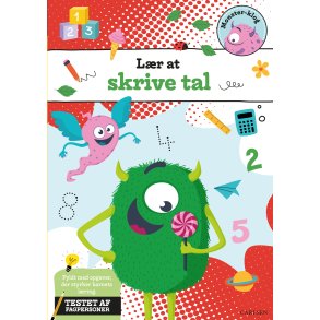 Lr at skrive tal Monster-klog