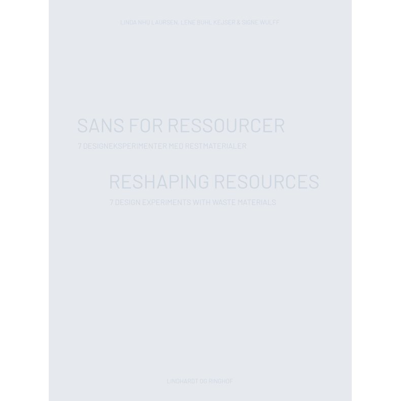 Sans for ressourcer Danish Design 2.0 - 7 Design Experiments with Waste Materials