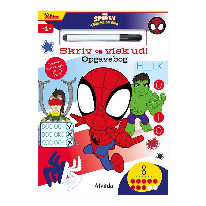 Marvel - Spidey - Skriv og visk ud 