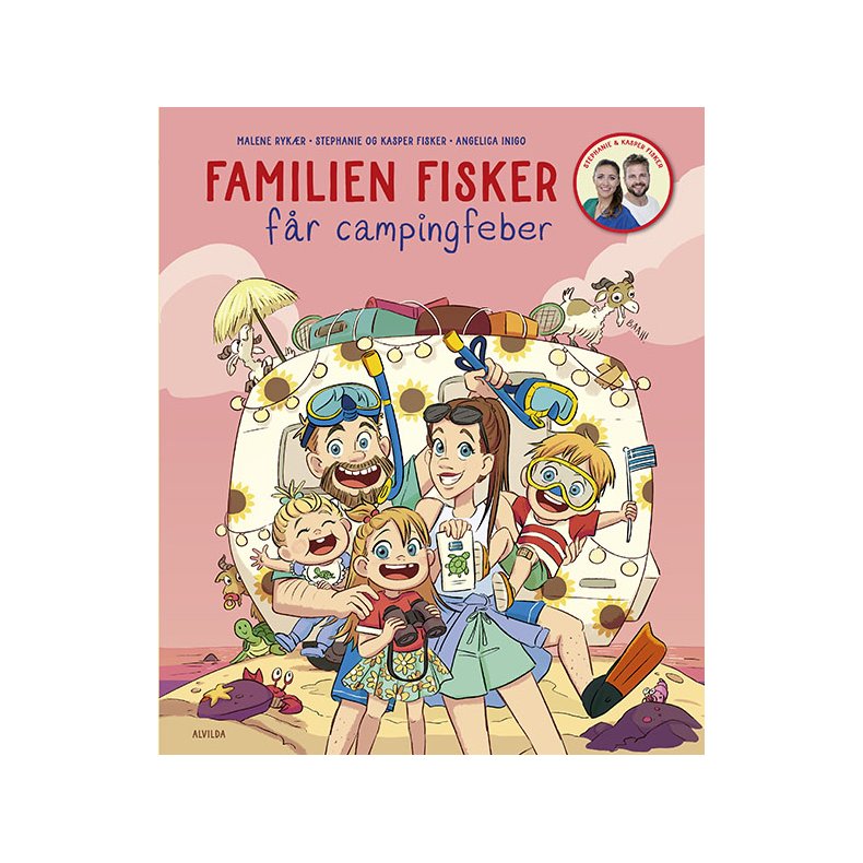 Familien Fisker fr campingfeber 