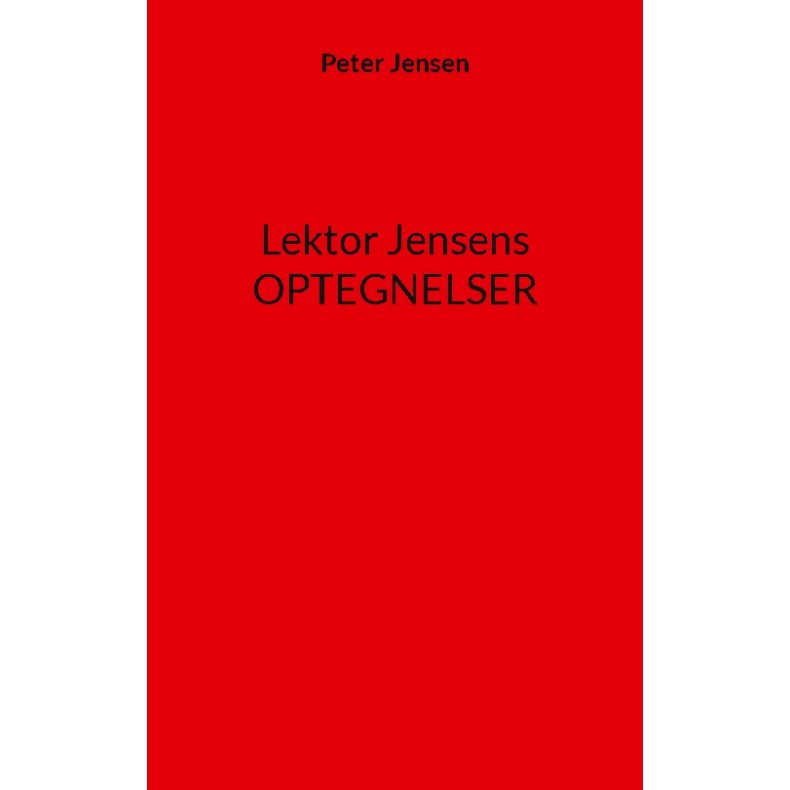 Lektor Jensens optegnelser 
