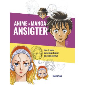 Anime- og manga- ansigter Lr at tegne autentiske figurer og ansigtsudtryk
