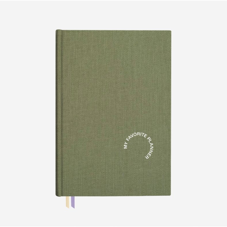 MY FAVORITE PLANNER 2025/2026 Lys grn Kalender Dateret / Studieplanner