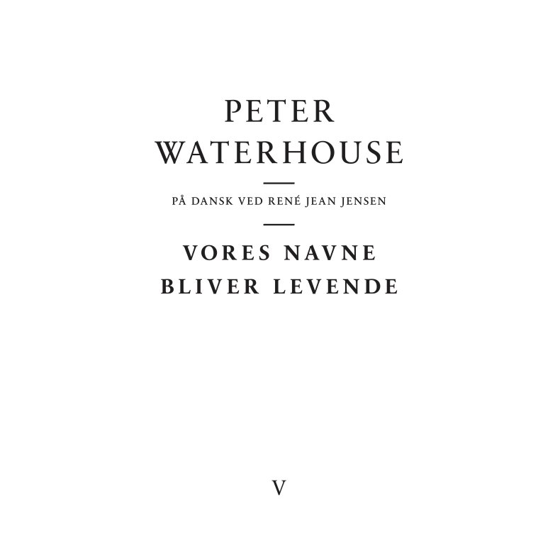 Vores navne bliver levende 