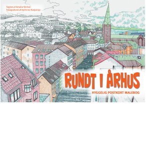 Rundt i rhus postkort-malebog