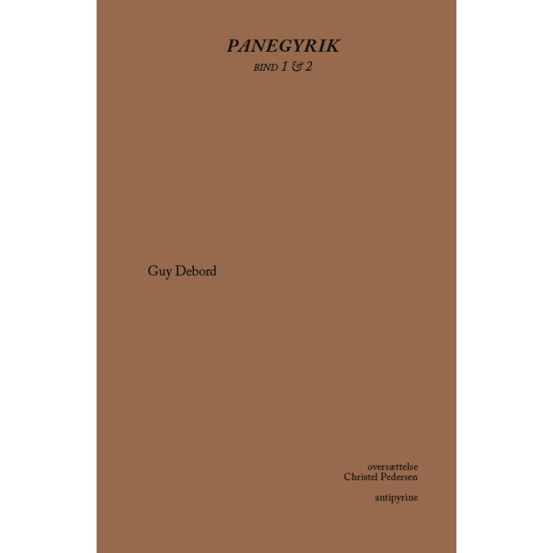 Panegyrik bind 1 & 2