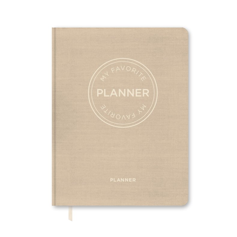 MY FAVORITE PLANNER Udateret Planner / Lys Sand Kalender Udateret / Lys Sand