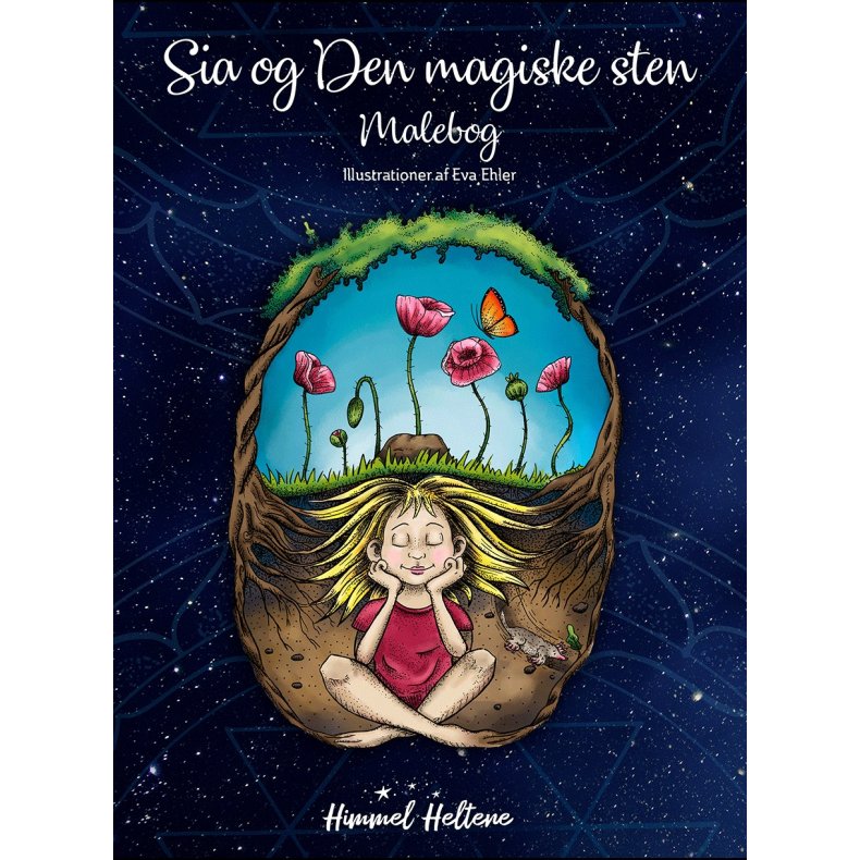 Sia og den magiske sten - Malebog 