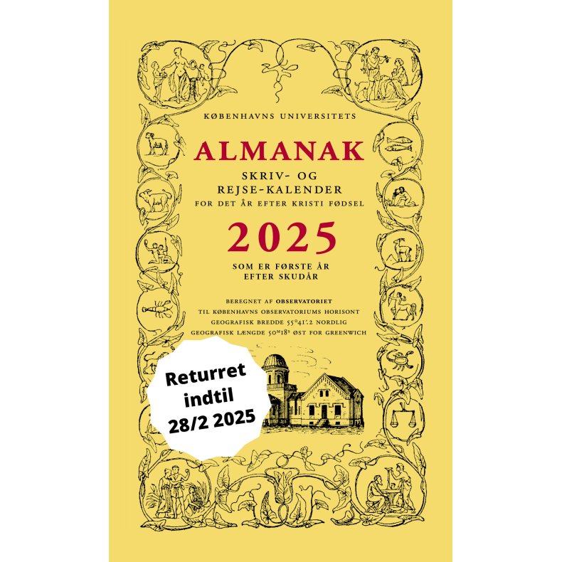 Universitetets Almanak Skriv- og Rejsekalender 2025 