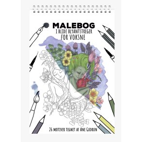 Malebog i blide blyantstreger for voksne 