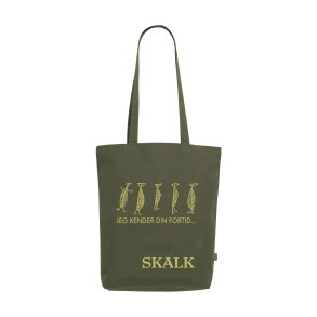 Skalk Bomuldstaske, Olivengrn