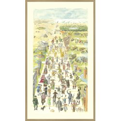 Skalks tidstavle, kunstplakat indrammet