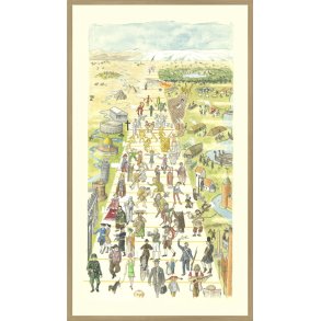 Skalks tidstavle, kunstplakat indrammet